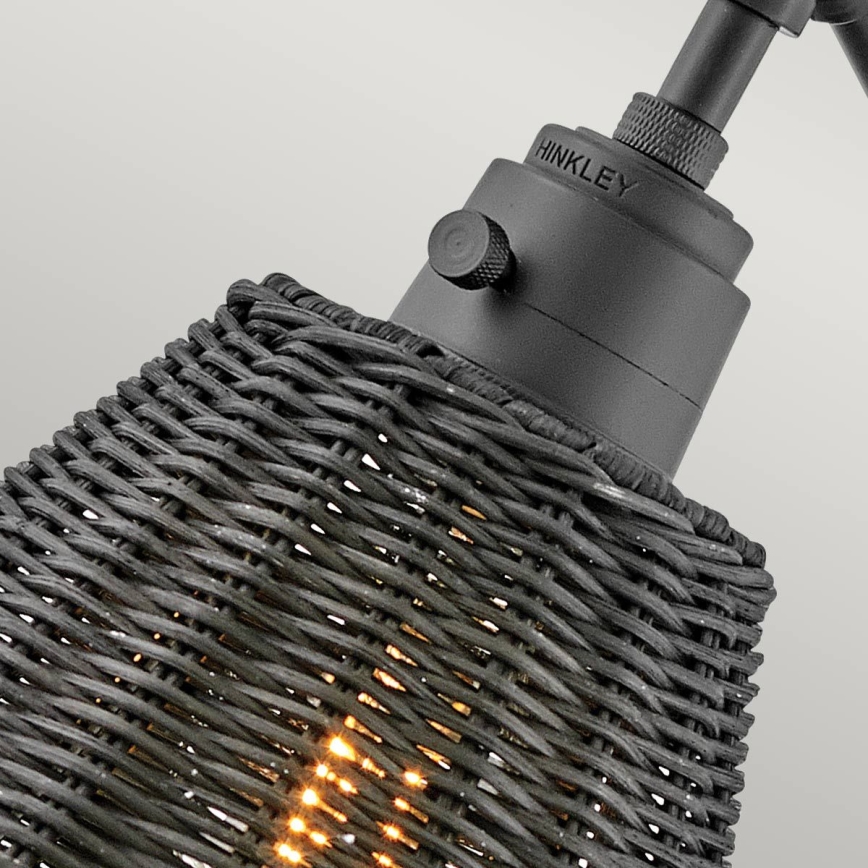 Hinkley - Spot mural ARTI 1xE27/60W/230V noir