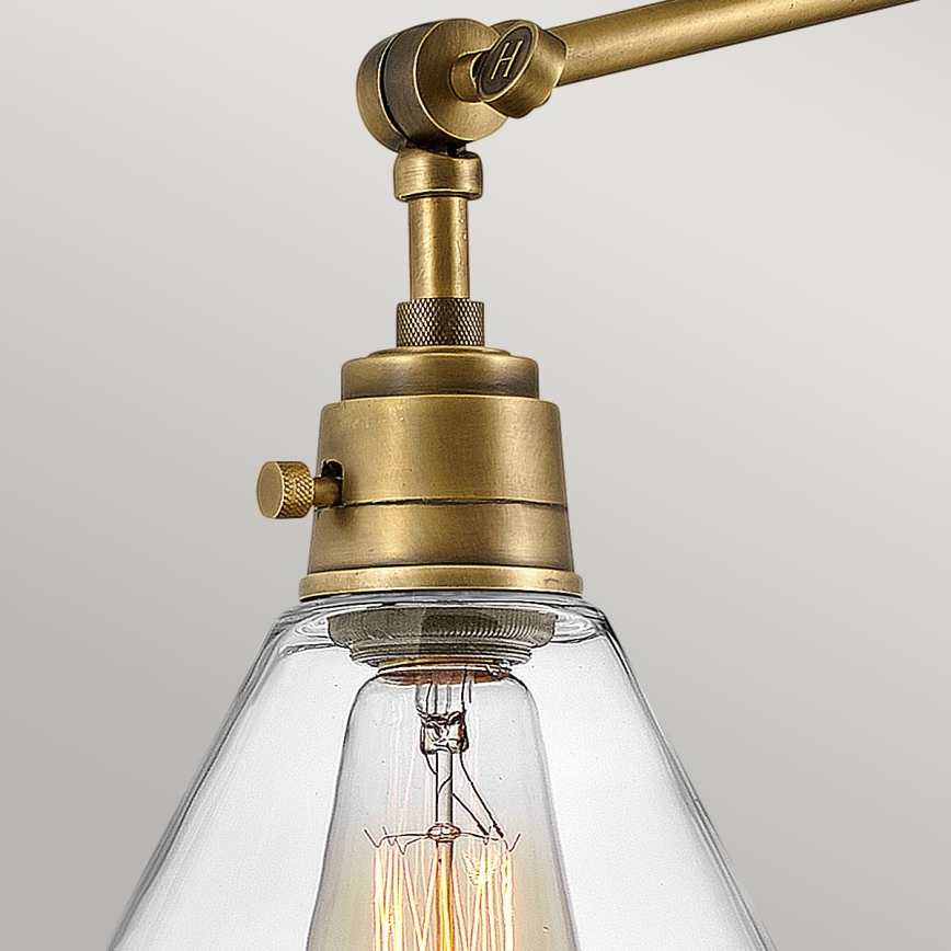 Hinkley - Wandlamp ARTI 1xE27/60W/230V messing