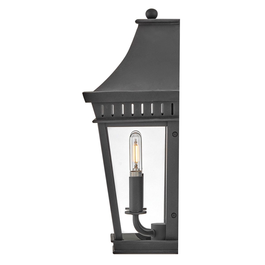 Hinkley - Wandlamp voor buiten CHAPEL HILL 2xE14/40W/230V IP44 zwart