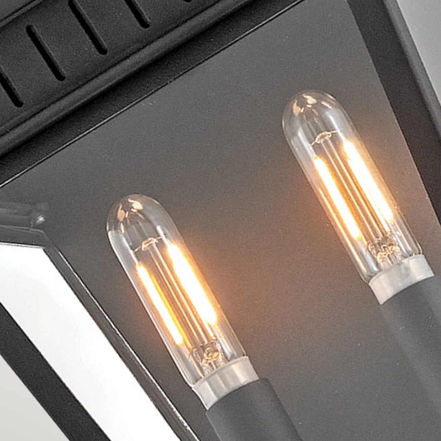 Hinkley - Wandlamp voor buiten CHAPEL HILL 2xE14/40W/230V IP44 zwart