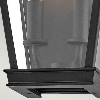 Hinkley - Wandlamp voor buiten CHAPEL HILL 2xE14/40W/230V IP44 zwart