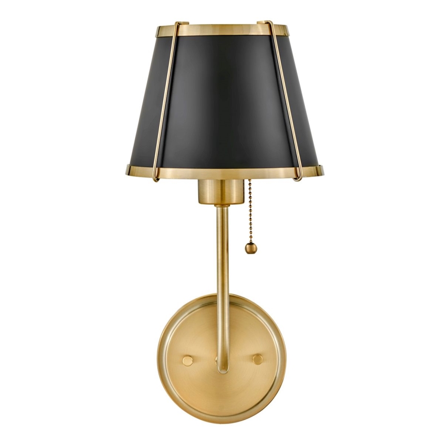 Hinkley - Wandlamp CLARKE 1xE27/40W/230V messing/zwart