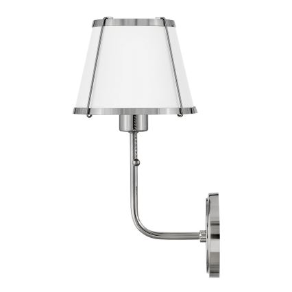 Hinkley - Wandlamp CLARKE 1xE27/40W/230V glanzend chroom/wit