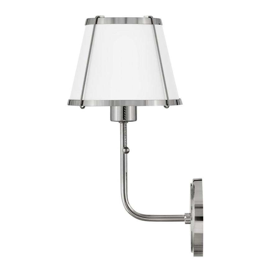 Hinkley - Wandlamp CLARKE 1xE27/40W/230V glanzend chroom/wit