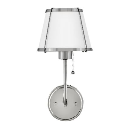 Hinkley - Wandlamp CLARKE 1xE27/40W/230V glanzend chroom/wit