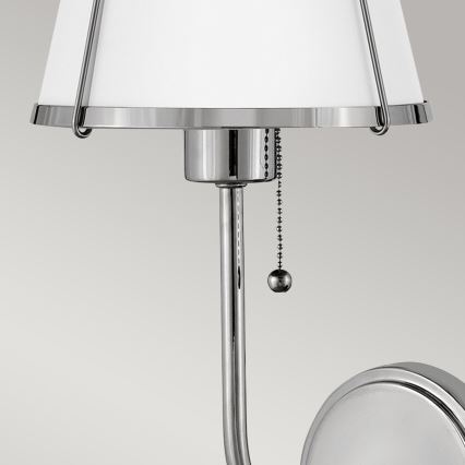 Hinkley - Wandlamp CLARKE 1xE27/40W/230V glanzend chroom/wit