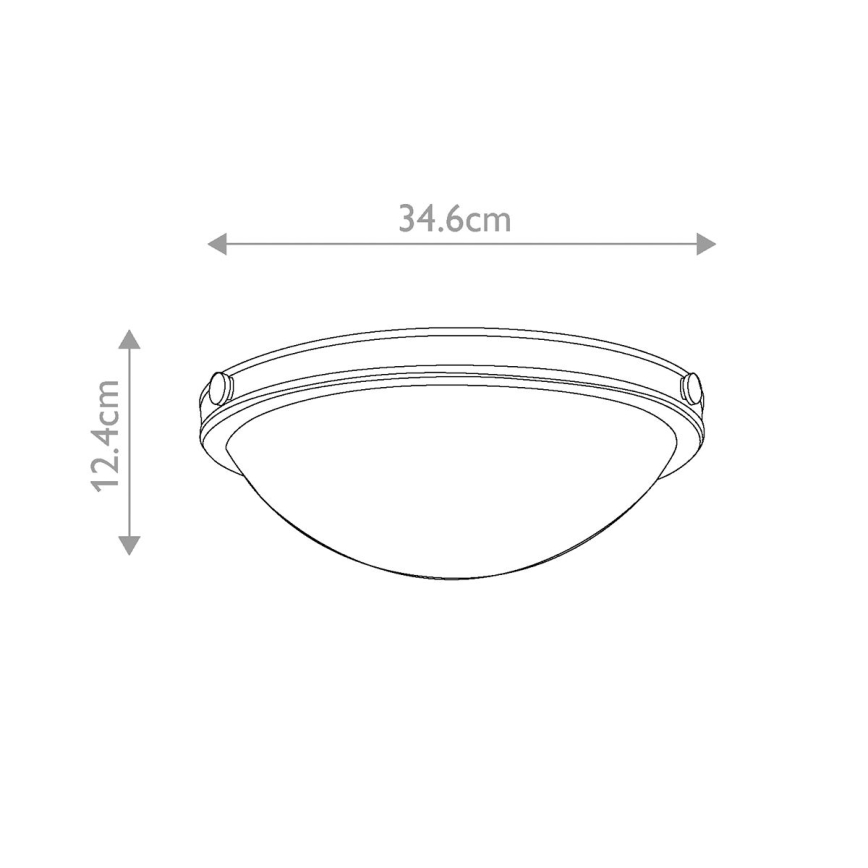 Hinkley - Plafondlamp COLLIER 2xE27/40W/230V Ø 34,6 cm zwart