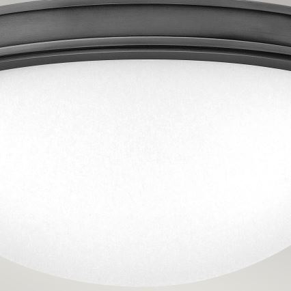 Hinkley - Plafonnier COLLIER 2xE27/40W/230V Ø 34,6 cm noir