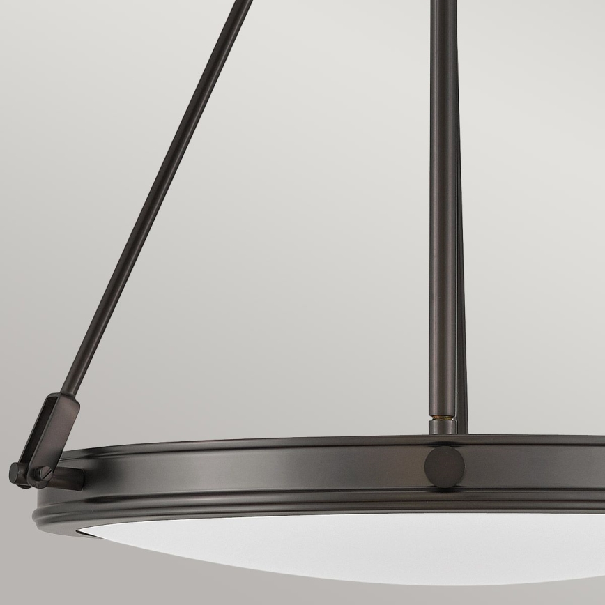 Hinkley - Kroonluchter met ketting COLLIER 4xE14/40W/230V Ø 54,3 cm zwart