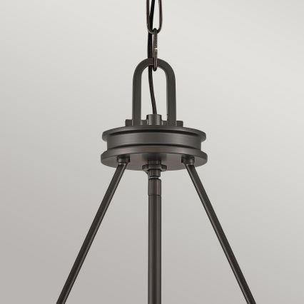 Hinkley - Kroonluchter met ketting COLLIER 4xE14/40W/230V Ø 54,3 cm zwart