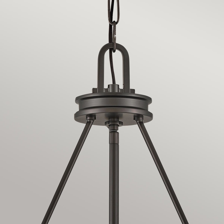 Hinkley - Kroonluchter met ketting COLLIER 4xE14/40W/230V Ø 54,3 cm zwart