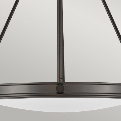 Hinkley - Kroonluchter met ketting COLLIER 4xE14/40W/230V Ø 54,3 cm zwart
