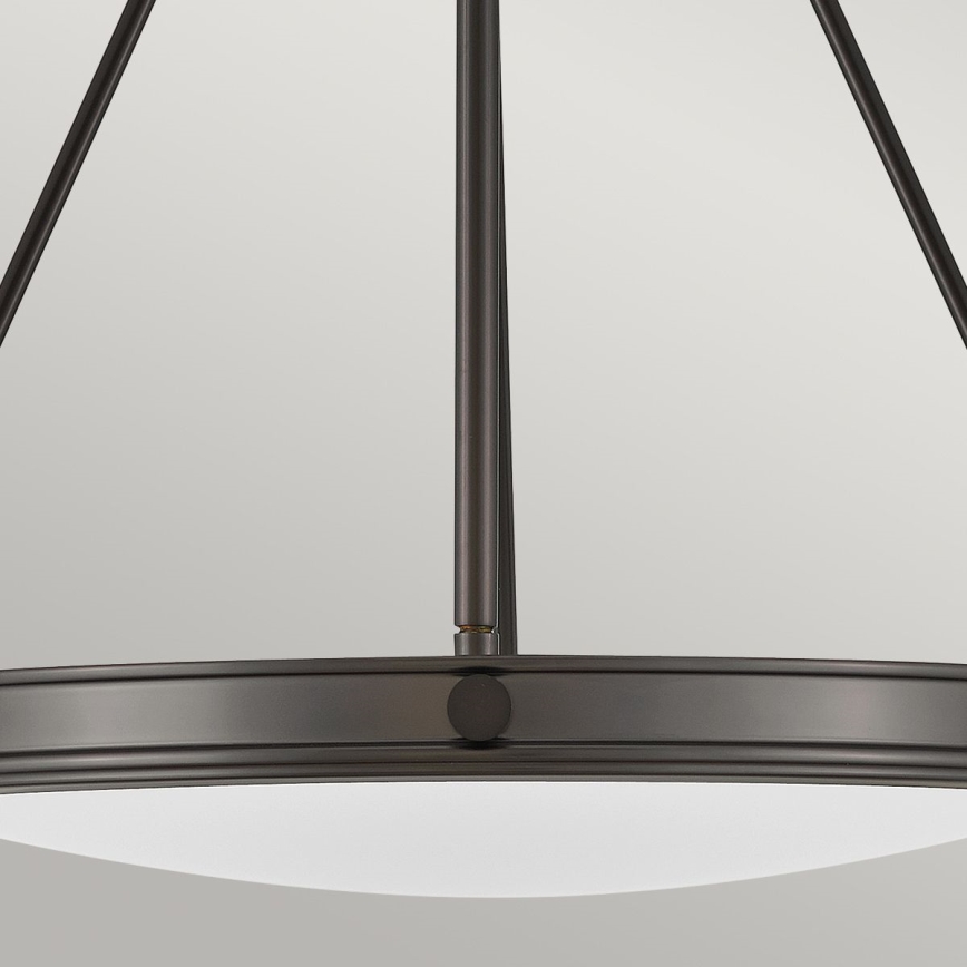 Hinkley - Kroonluchter met ketting COLLIER 4xE14/40W/230V Ø 54,3 cm zwart
