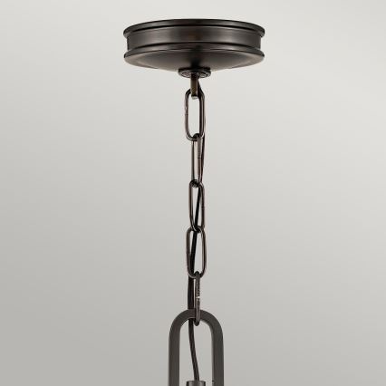 Hinkley - Kroonluchter met ketting COLLIER 4xE14/40W/230V Ø 54,3 cm zwart