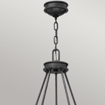 Hinkley - Kroonluchter met ketting COLLIER 5xE27/40W/230V Ø 68,5 cm zwart