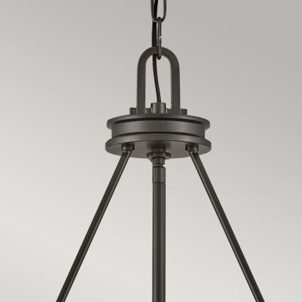 Hinkley - Kroonluchter met ketting COLLIER 5xE27/40W/230V Ø 68,5 cm zwart