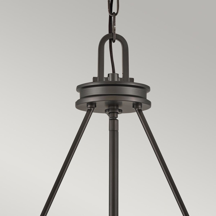 Hinkley - Kroonluchter met ketting COLLIER 5xE27/40W/230V Ø 68,5 cm zwart