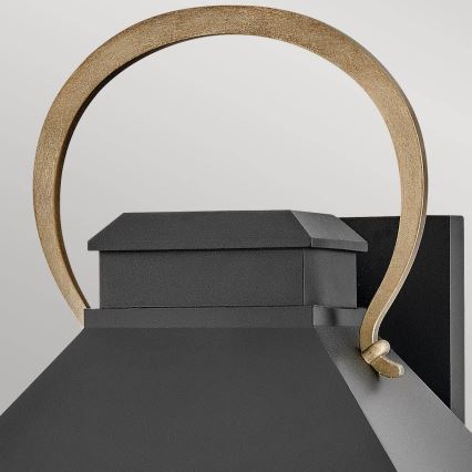 Hinkley - Wandlamp voor buiten DAWSON 2xE14/40W/230V IP44 zwart
