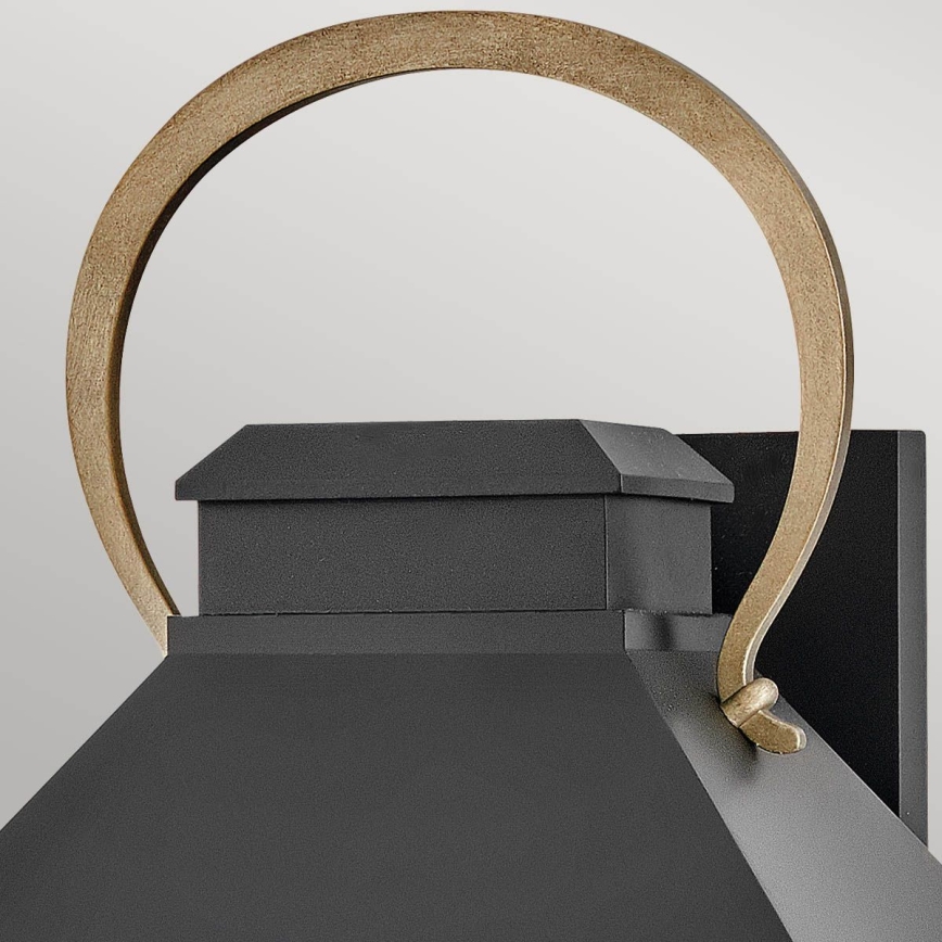 Hinkley - Wandlamp voor buiten DAWSON 2xE14/40W/230V IP44 zwart