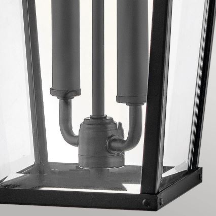 Hinkley - Wandlamp voor buiten DAWSON 2xE14/40W/230V IP44 zwart