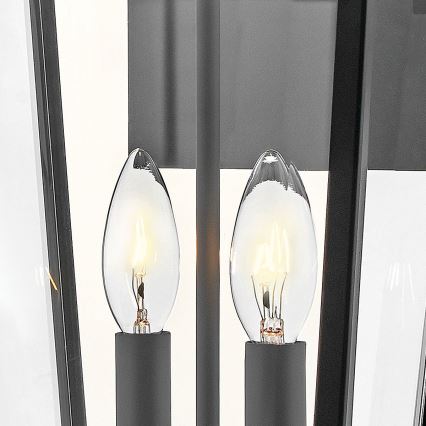 Hinkley - Wandlamp voor buiten DAWSON 2xE14/40W/230V IP44 zwart