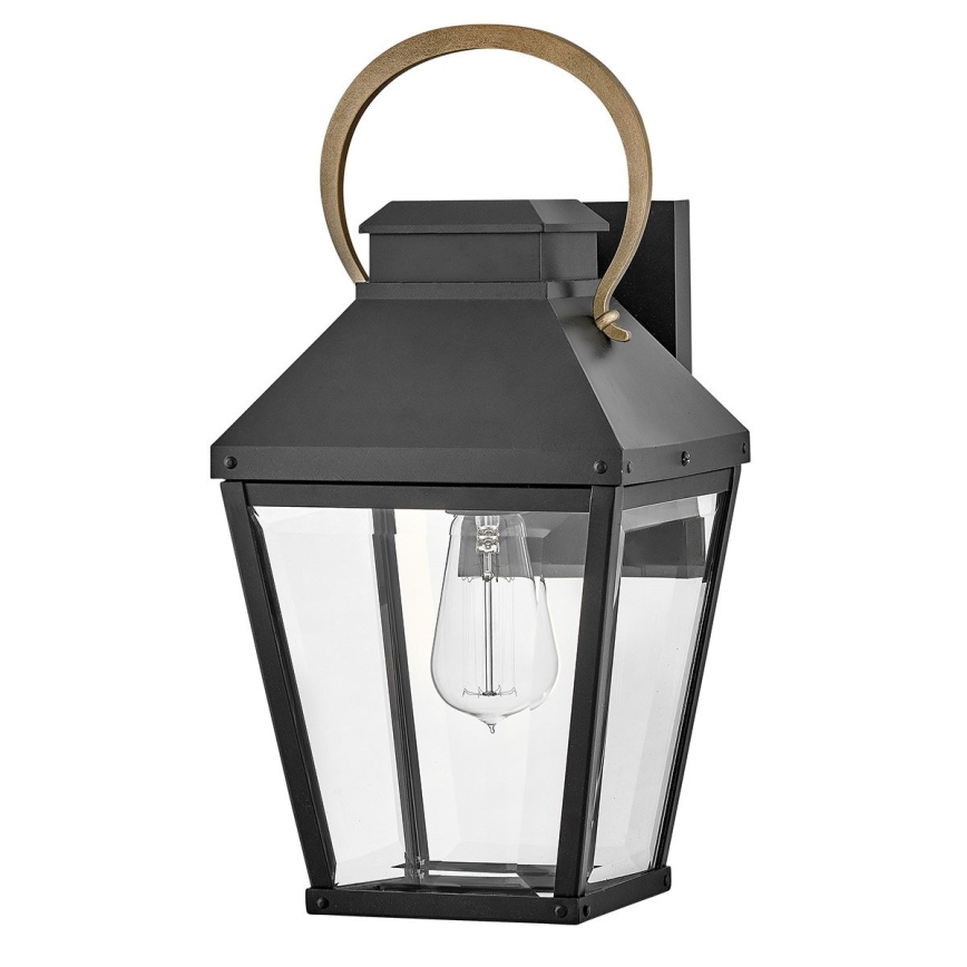 Hinkley - Wandlamp voor buiten DAWSON 1xE27/60W/230V IP44 zwart