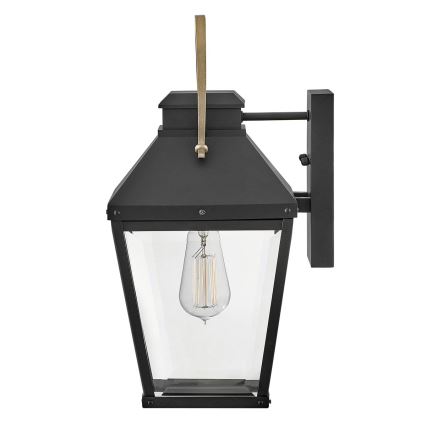 Hinkley - Wandlamp voor buiten DAWSON 1xE27/60W/230V IP44 zwart