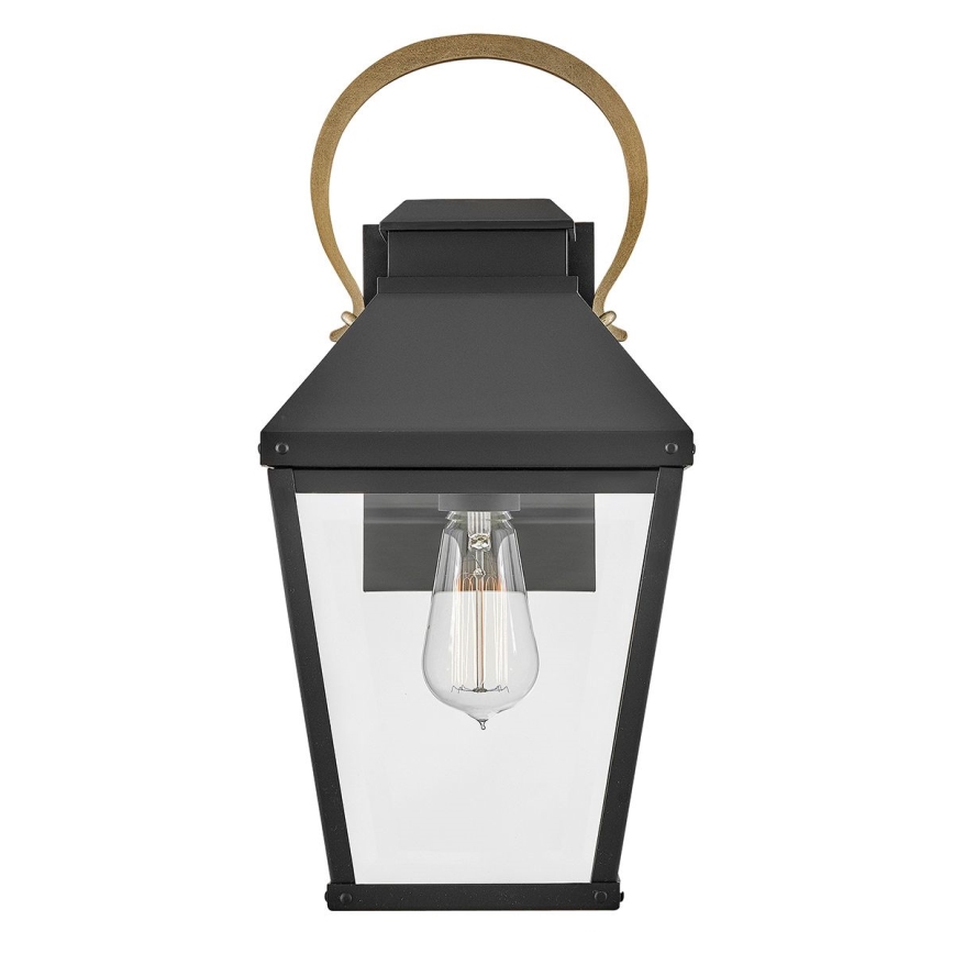 Hinkley - Wandlamp voor buiten DAWSON 1xE27/60W/230V IP44 zwart