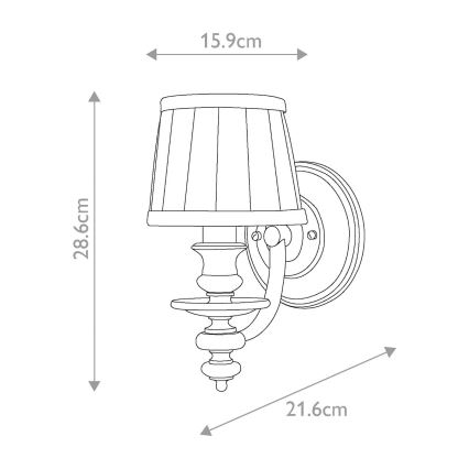 Hinkley - Wandlamp DUNHILL 1xE14/60W/230V