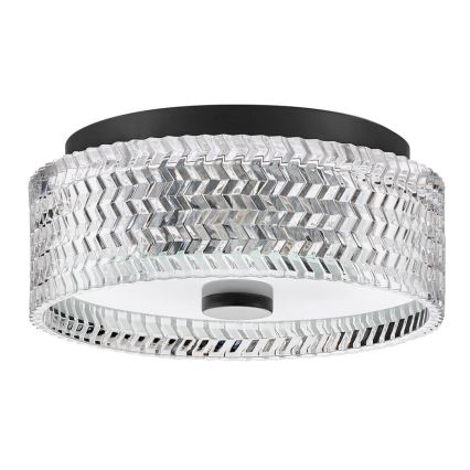 Hinkley - Plafondlamp ELLE 2xE27/60W/230V diameter 30,5 cm zwart