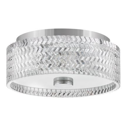 Hinkley Plafondlamp ELLE 2xE27/60W/230V diameter 30,5 cm glanzend chroom