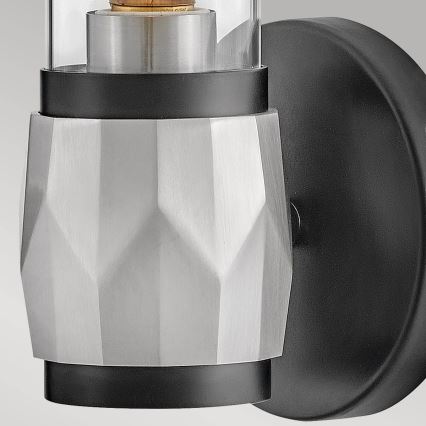 Hinkley - Badkamerwandlamp ELLISON 2xE27/40W/230V IP44 zwart