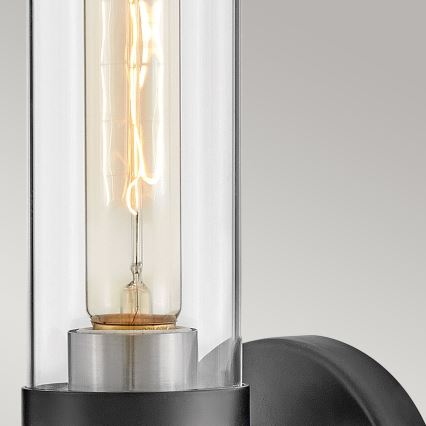 Hinkley - Badkamerwandlamp ELLISON 2xE27/40W/230V IP44 zwart
