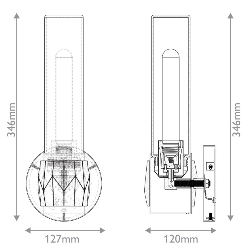 Hinkley - Applique murale salle de bain ELLISON 1xE27/40W/230V IP44 doré