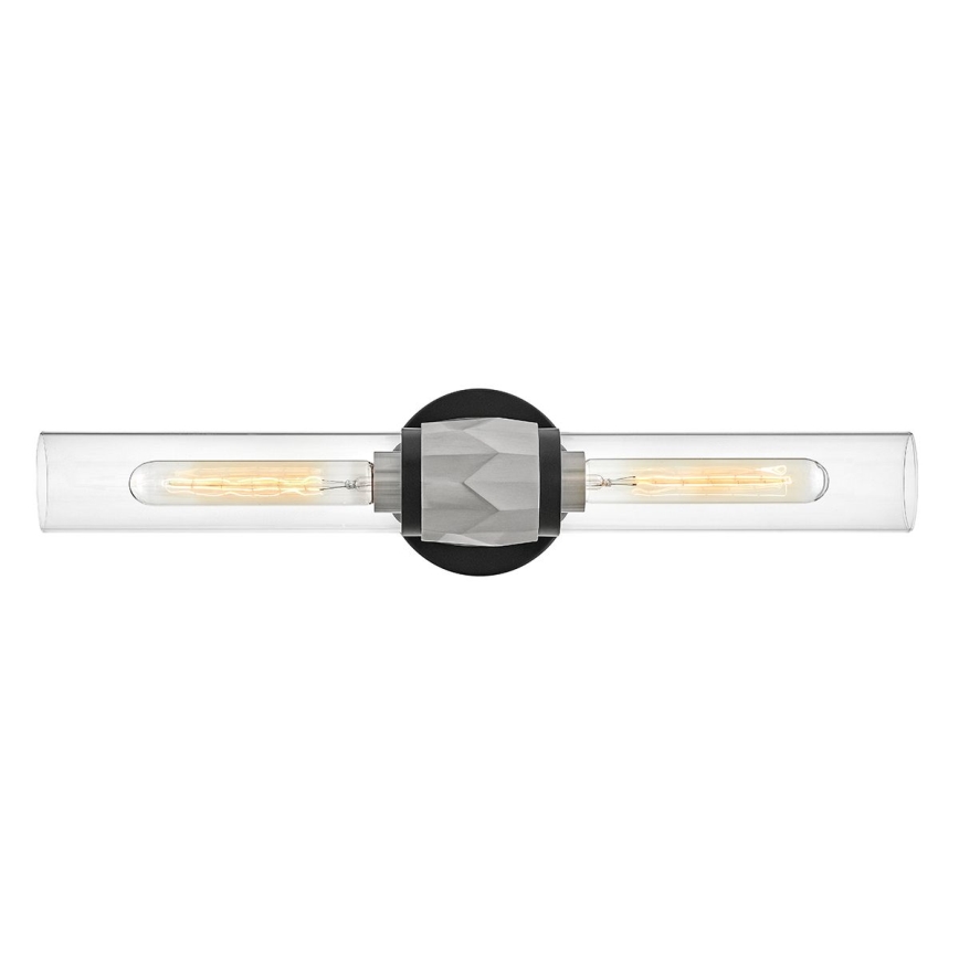Hinkley - Badkamerwandlamp ELLISON 2xE27/40W/230V IP44 zwart