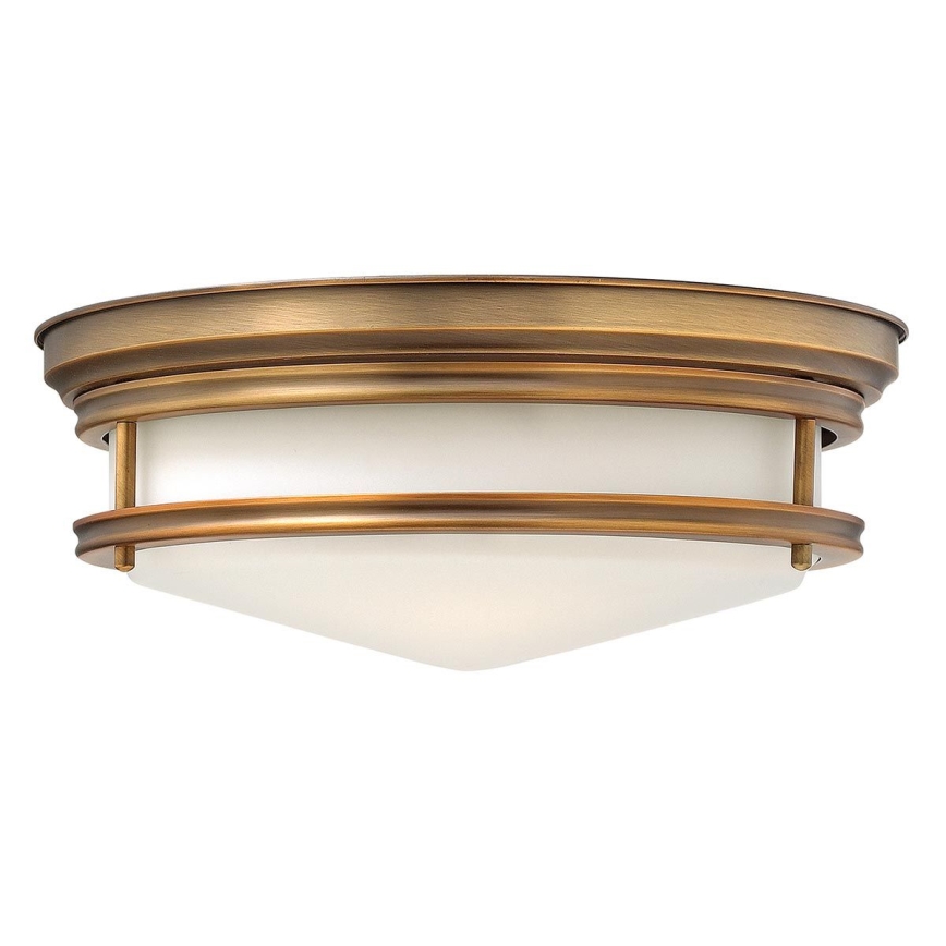Hinkley - Plafondlamp voor badkamer HADLEY 3xE27/40W/230V IP44 goudkleurig