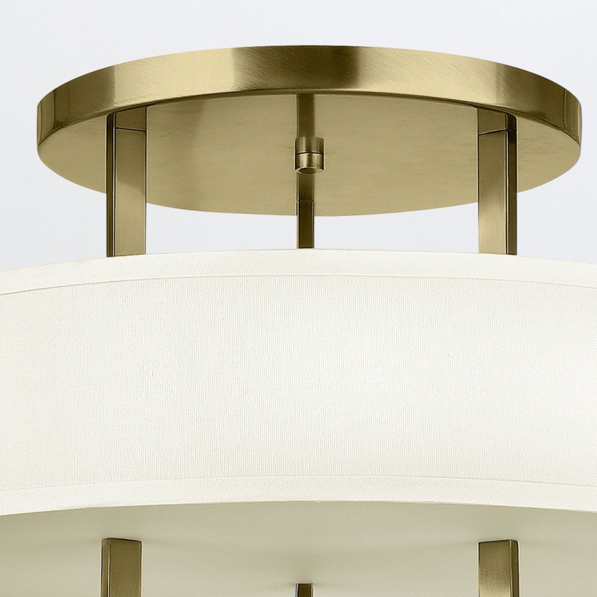 Hinkley - Plafondlamp HAMPTON 3xE27/60W/230V Ø 50,8 cm goudkleurig
