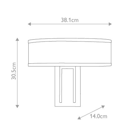 Hinkley - Applique murale HAMPTON 2xE14/40W/230V dorée