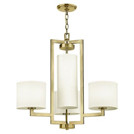 Hinkley - Kroonluchter met ketting HAMPTON 4xE27/60W/230V goud