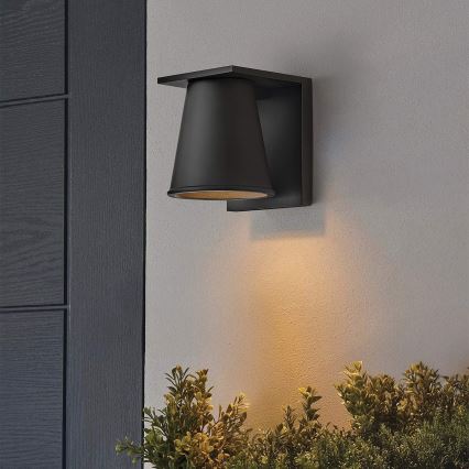 Hinkley - LED Wandlamp voor buiten HANS 1xGU10/8W/230V IP44 zwart