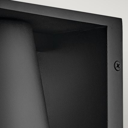 Hinkley - LED Wandlamp voor buiten HANS 1xGU10/8W/230V IP44 zwart