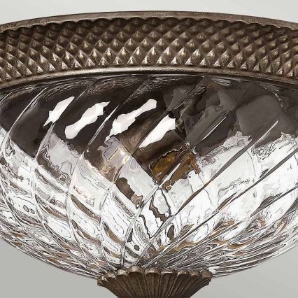 Hinkley - Plafonnier PLANTATION 3xE27/60W/230V bronze