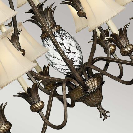 Hinkley - Hanglamp aan een ketting PLANTATION 10xE14/40W/230V brons