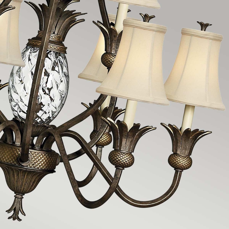 Hinkley - Hanglamp aan een ketting PLANTATION 10xE14/40W/230V brons
