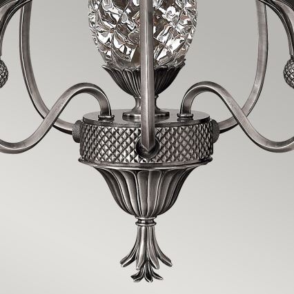 Hinkley - Hanglamp aan een ketting PLANTATION 4xE14/40W/230V zilver