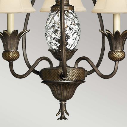 Hinkley - Hanglamp aan een ketting PLANTATION 4xE14/40W/230V brons
