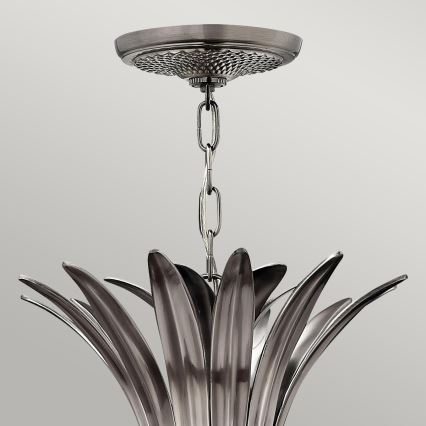 Hinkley - Hanglamp aan een ketting PLANTATION 4xE14/40W/230V zilver