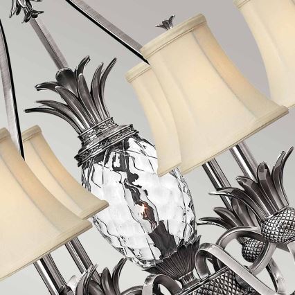 Hinkley - Hanglamp aan een ketting PLANTATION 7xE14/40W/230V zilver