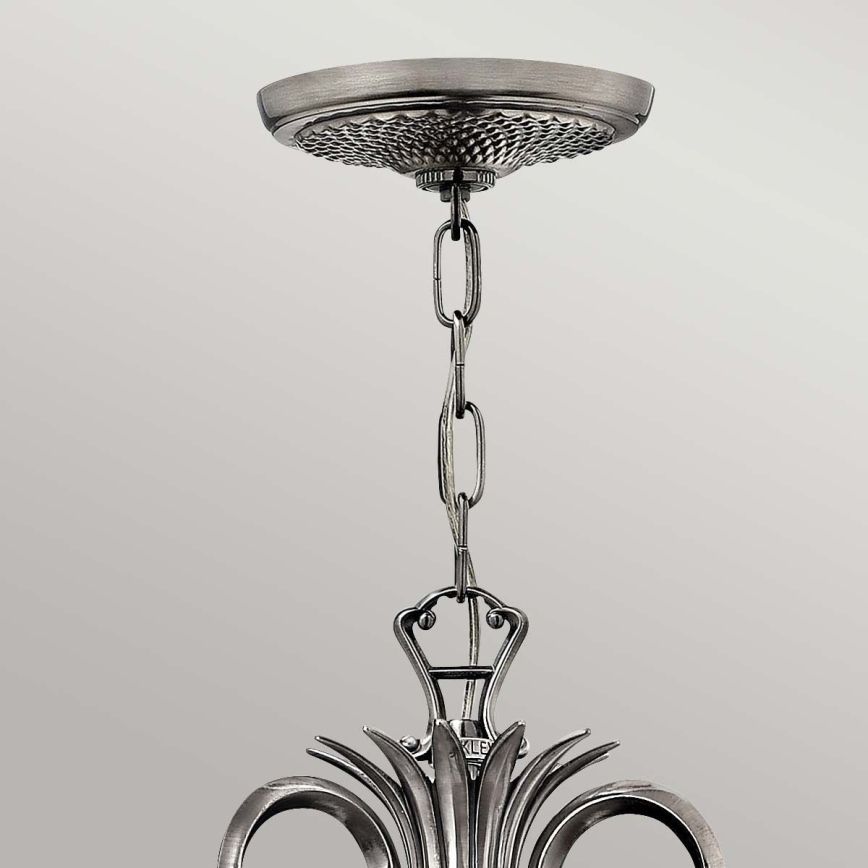 Hinkley - Hanglamp aan een ketting PLANTATION 7xE14/40W/230V zilver