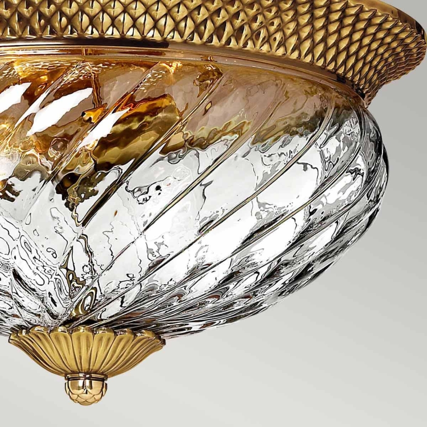 Hinkley - Plafondlamp PLANTATION 3xE27/60W/230V goud